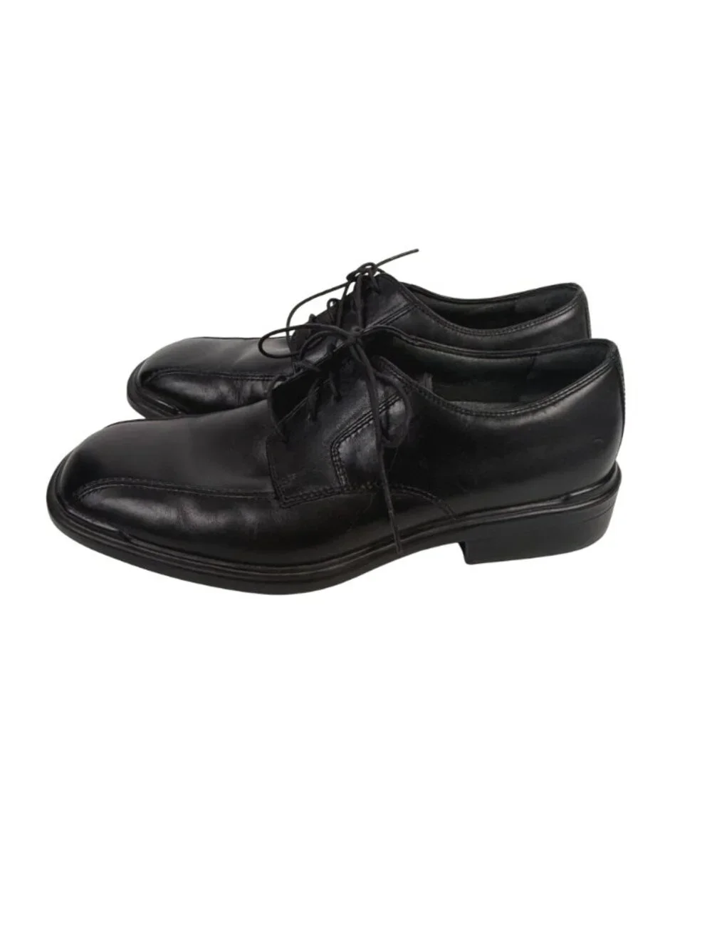 Rockport Men's Bicycle-Toe Derby Dress Shoes Black Leather Size 9.5M